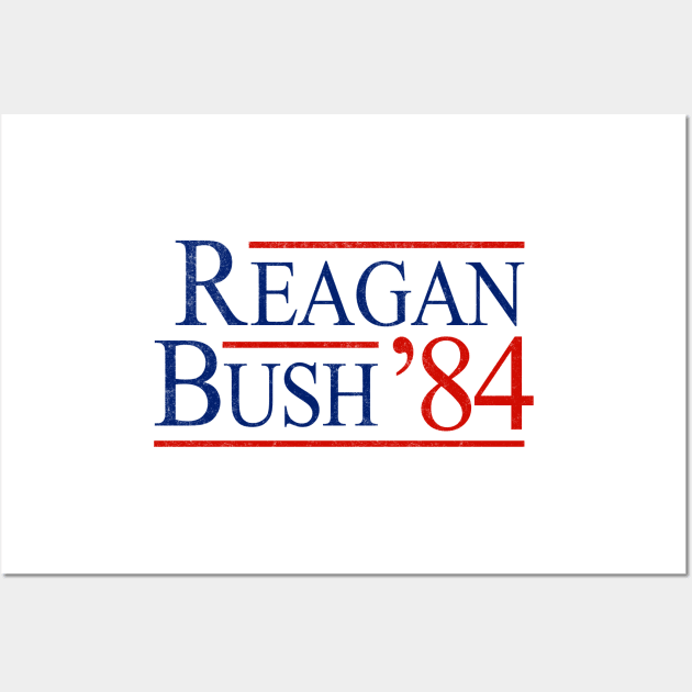 Reagan Bush ‘84 Wall Art by BodinStreet